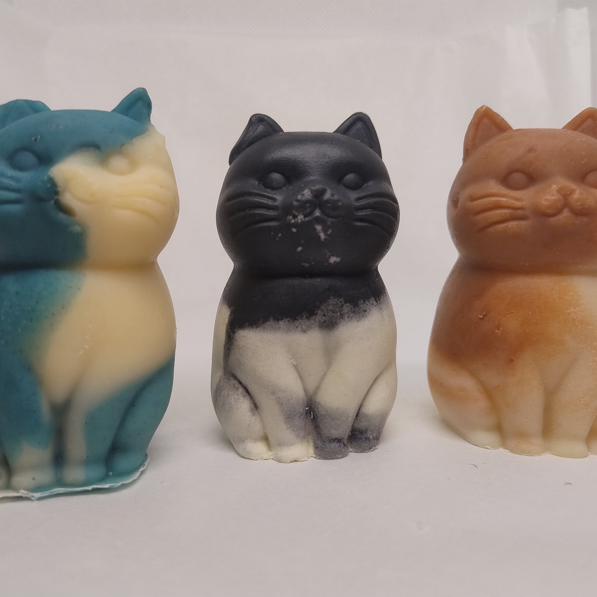 Gamme de savons naturels en forme de chat - Les Petits Savons