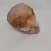 Savon naturel surgras amande douce et argile en forme de tete de mort avec couronne de fleurs - Les Petits Savons