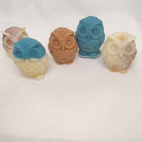 Savon naturel surgras saponifié à froid en forme de hibou