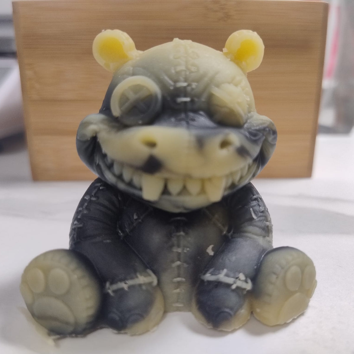 savon naturel avocat charbon en forme de nounours halloween