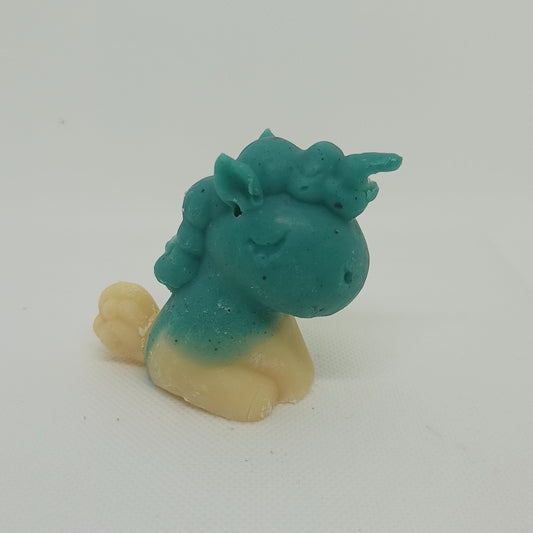 savon naturel verveine exotique en forme de licorne - Les Petits Savons